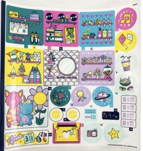 New LEGO FRIENDS Sticker Sheet - From Set 41450 Heartlake City Shopping Mall - Picture 1 of 1