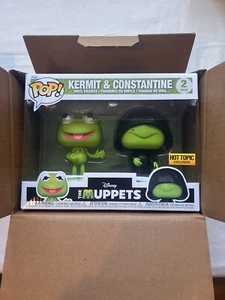 Funko Pop! The Muppets - Kermit & Constantine paquete de 2 - exclusivo tema candente - Imagen 1 de 1