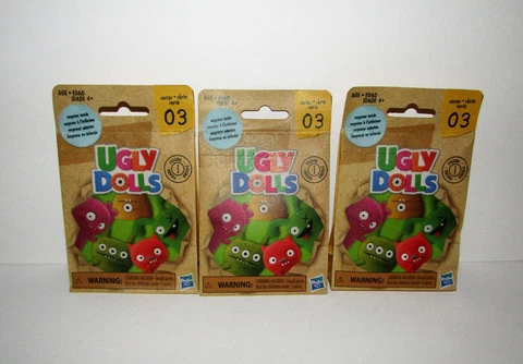 HASBRO UGLY DOLLS SERIES 3 MINI FIGURES LOT OF (3) RANDOM BLIND PACKS Cover