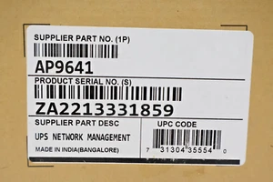 Nowa karta zarządzania siecią AP9641 APC Schneider 3 adaptery PN:640-7192E-Z Rev 05 - Zdjęcie 1 z 6