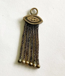 Antique Victorian 10k Tassel Charm/Watch Fob/Drop - Picture 1 of 4