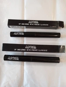 NIB lot of 2 MAC Prep + Prime Lip Base each 0.05 oz Full Size Clear Lip Primer - Picture 1 of 2