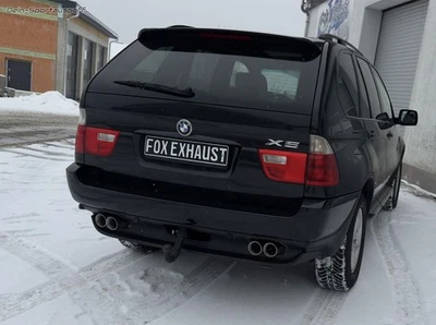 Fox Acero Inoxidable Duplex Racing Sistema Completo BMW X5 E53 4.4L 320CV cada uno 2x80mm Foto 1 de 3