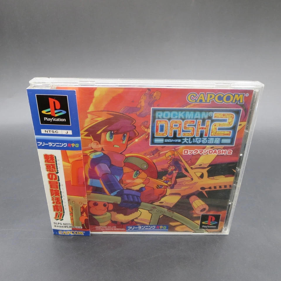 RockMan Dash 2 PS1 with Spine Card Manual PlayStation 1 Japanese Version - Image 1 of 4