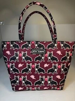 Сумка с короткими ручками обеденная изолированная Betsey Johnson французский бульдог терьер - Изображение 1 из 2