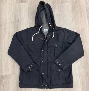 Flint and Tinder Wool Lined Waxed Canvas Ridge Parka sz M Hooded Jacket Outdoors - Picture 1 of 8