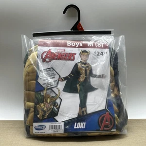 Marvel Avengers - Loki Costume (NEW) Boys' Medium 8 Cape Headpiece Jumpsuit Kids - Picture 1 of 2
