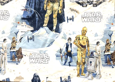 POTTERY BARN Kids Star Wars Pillowcase Empire Strikes Back Luke R2D2 Droid C3PO - Image 1 of 4