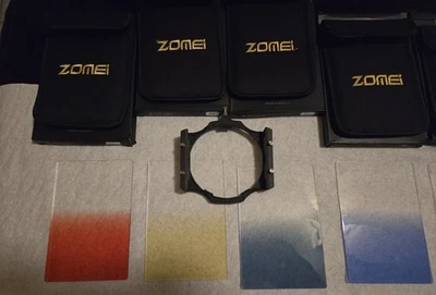 Lee or Cokin (7) 100x150 Graduated Filters &  Holder & Adapters $85 - Image 1 of 4