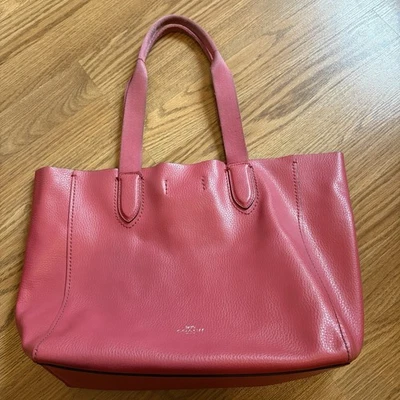 Coach Large Pink Leather Tote Bag - Image 1 of 4