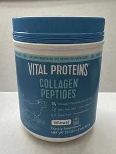 Vital Proteins Collagen Peptides Supplement Powder, Unflavored, 20 oz Ex 3/29 - Picture 1 of 5
