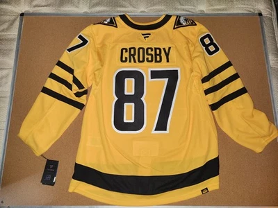SIDNEY CROSBY #87 PENGUINS 2025 ALTERNATE FANATICS PREMIUM HOCKEY JERSEY 54 NWT - Image 1 of 4