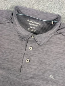 Tommy Bahama Islandzone Palm Coast Poloshirt Herren XL grau Performance - Bild 1 von 8