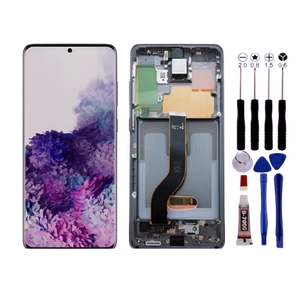ECRAN Pour SAMSUNG GALAXY S20 PLUS NOIR G985F G986B 4G 5G OLED Vitre tactile kit - Photo 1 sur 2
