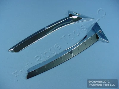 2 Chrome Finish Hot Rod Car Truck Decoratortive Side Fender Wheel Well Accents - Image 1 of 4