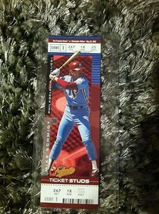 2004 Fleer Authentix Mike Schmidt Ticket Studs Insert SP 2 x 7 Phillies qty - Afbeelding 1 van 1