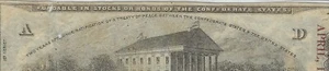 T-60 PF-6 $5 Confederate Paper Money 1863 - A-D Plate Letter Error - Rare! - Picture 1 of 3