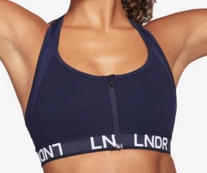 LNDR Women's Navy Medium Support Hype Sports Bra #AV708 Large NWT - Picture 1 of 2