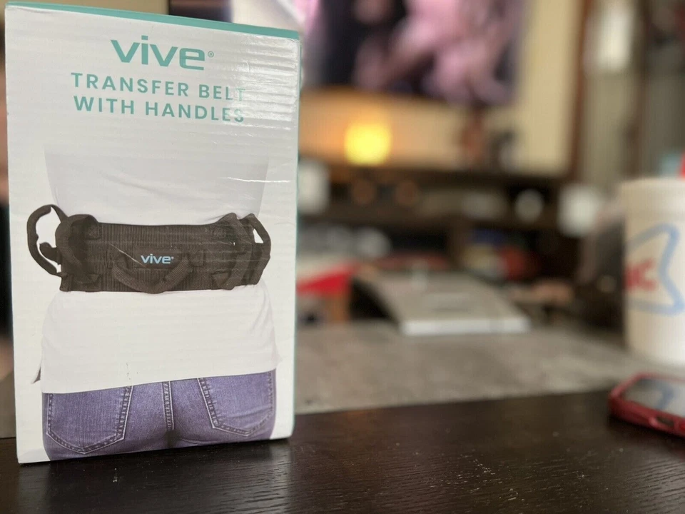 Vive Transfer Belt with Handles Medical Nursing Safety Gait Assist RHB1011N