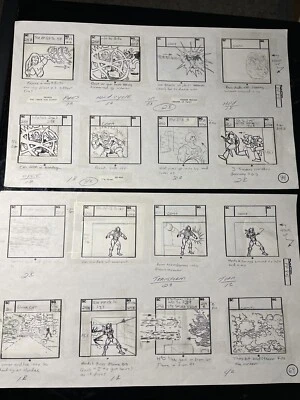 SHE-RA ANIMACIÓN CEL ART FILMACIÓN MOTU Storyboards De Colección Dibujos Animados He-Man SR3 Foto 1 de 3