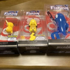 Juego de señuelos de pesca Pokemon - Pikachu, Kyogre, Psyduck (Koduck) - Juego de 3 por DUO - Imagen 1 de 7