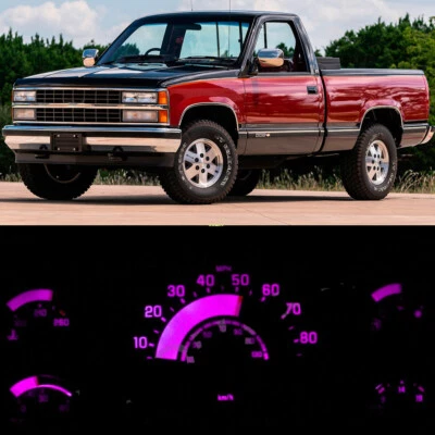 Kit de bombillas LED para tablero de instrumentos rosa para camioneta Chevy GMC 88-91 serie C/K Foto 1 de 3