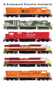 Locomotoras Canadian Pacific Tribute 6 imanes Andy Fletcher - Imagen 1 de 1