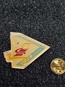 PIN'S Pins Pin Enamel 45 Sport Running Toulouse Barcelone "ALCATEL" - Imagen 1 de 2
