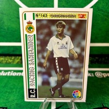 CHRISTIANSEN 143 1ST YEAR-RACING SANTANDER-MUNDICROMO CHIPS LEAGUE 1994 95 CARD