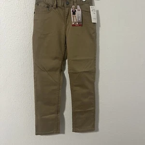 Levi 511 Slim Stretch Boys 7X Regular Tan Jeans NWT Adjustable Waist School - Picture 1 of 8