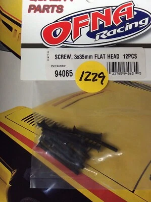 OFNA 94065 Flat Head Screws: {3x35MMx12pc.} NewInPack USA Shipped - Image 1 of 4