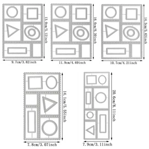 Postage Stamp Frame Metal Cutting Dies Die Cuts Stencils Scrapbooking Card Craft - Picture 1 of 12