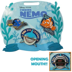 Disney Finding Nemo Moving Pin 3 Badge Dory Fish Are Friends Set Of Pins Store - Picture 1 of 6