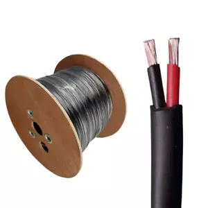 500ft Outdoor Audio Speaker Cable 14AWG 14/2, LED, A/V -Direct Burial Wire Black - Picture 1 of 5