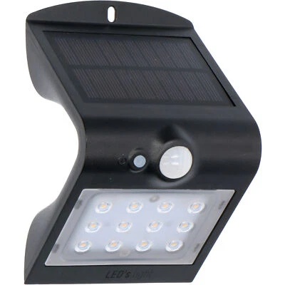 LED Solar Außenleuchte mit Bewegungsmelder 1,5 Watt warmweiß IP65 Backlight - Bild 1 von 3