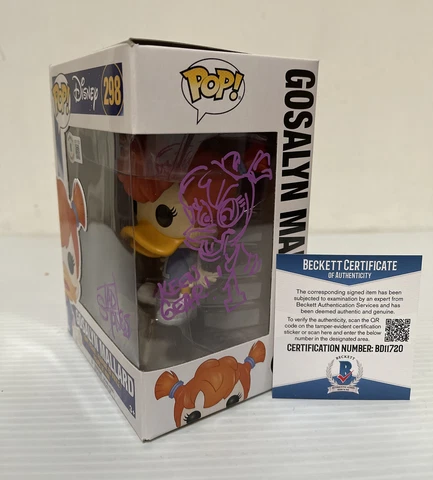 Tad Stones Signed Sketch Gosalyn Mallard Funko Pop Darkwing Duck Beckett COA 2 Cover