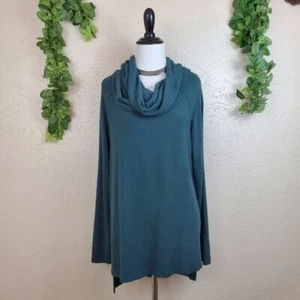 Gibson Green Cowl Nackenpullover Tunika Langarm übergroßer Pullover XS X-Small - Bild 1 von 7