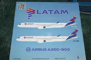 INFLIGHT 200 1:200 AIRBUS A350-900 - LATAM A7-AMA IF350JJ002 LTD EDITION of 77 - Picture 1 of 3