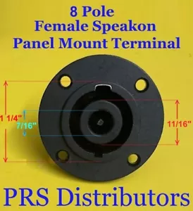Female Speakon Terminal 8 Pole / 8 Pins Panel Mount for Some Chuchero Boxes - Picture 1 of 4