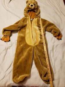 Bear Costume For Kids, Brown Teddy Bear Costume By Dress Up America Childs Small - Picture 1 of 7