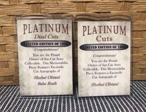 [Limited] 2-piece set Shohei Otani Print Sign Special Limited Edition - Picture 1 of 2