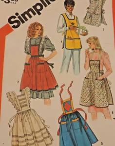 Simplicity 5725 Misses Full Apron 6 Options Sz: One Size Complete - Picture 1 of 7