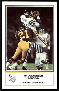 1984 Minnesota Vikings Police 3 Joe Senser  Minnesota Vikings  Football Card