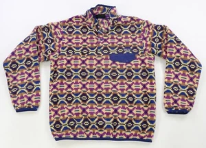 Rare PATAGONIA Synchilla Aztec Aberdeen Butterfly Snap-T Fleece Jacket Women’s S - Picture 1 of 8