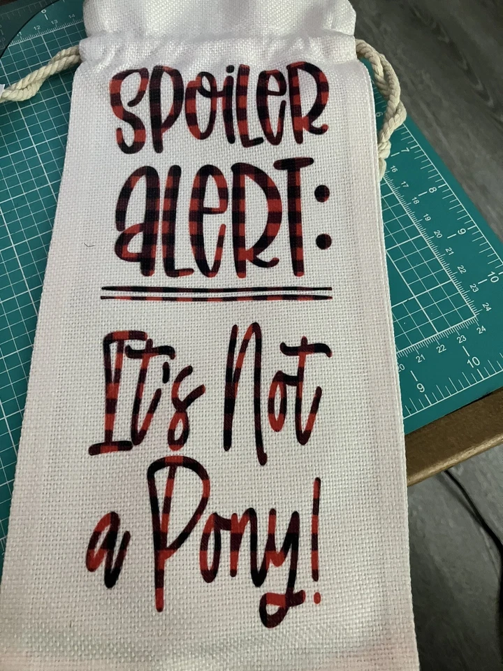 Bolsa para botellas de vino *Ideal para Navidad* Bebe, bebe y sé feliz  Foto 1 de 1