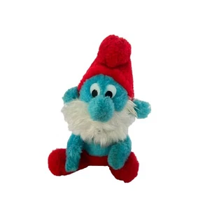 Papa Smurf Plush 9” Wallace Berry & Co Inc Vintage 1980 - Picture 1 of 14