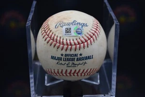 RONALD ACUNA 2020 Game Used Single MLB Authenticated Hit Baseball BRAVES - Picture 1 of 2