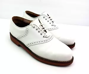 Vintage Polo Ralph Lauren Sport Golf Damengröße 7,5 weiße Lederschuhe - Bild 1 von 12