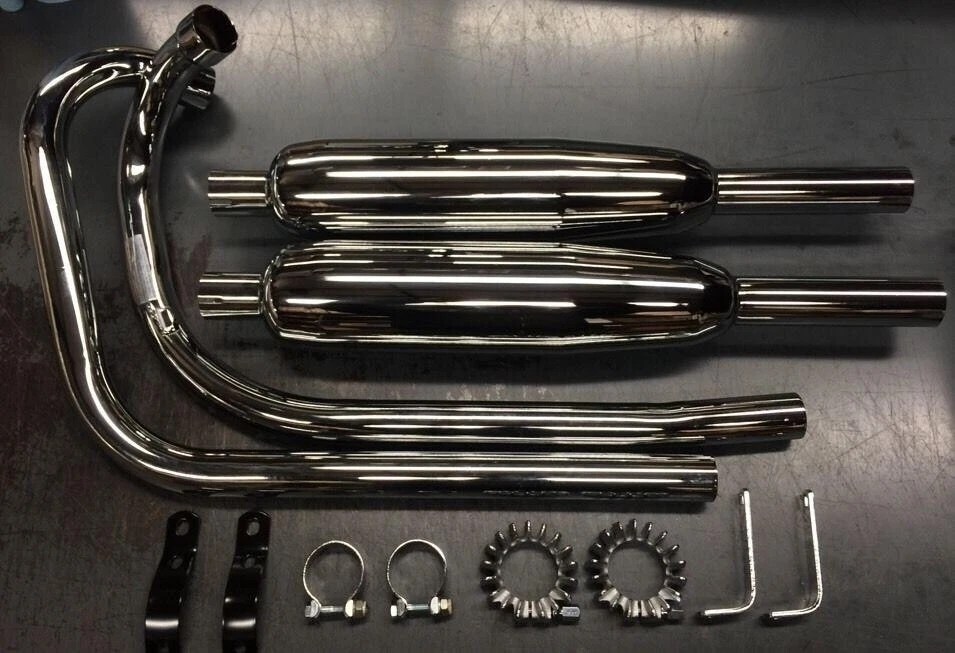 Sistema de escape 1963-1970 650 modelo de Triumph Foto 1 de 1
