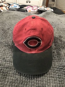 Mütze Cincinnati Reds 47 Twins Brand Black Bill & Black Logo Strapback rot schwarz - Bild 1 von 7